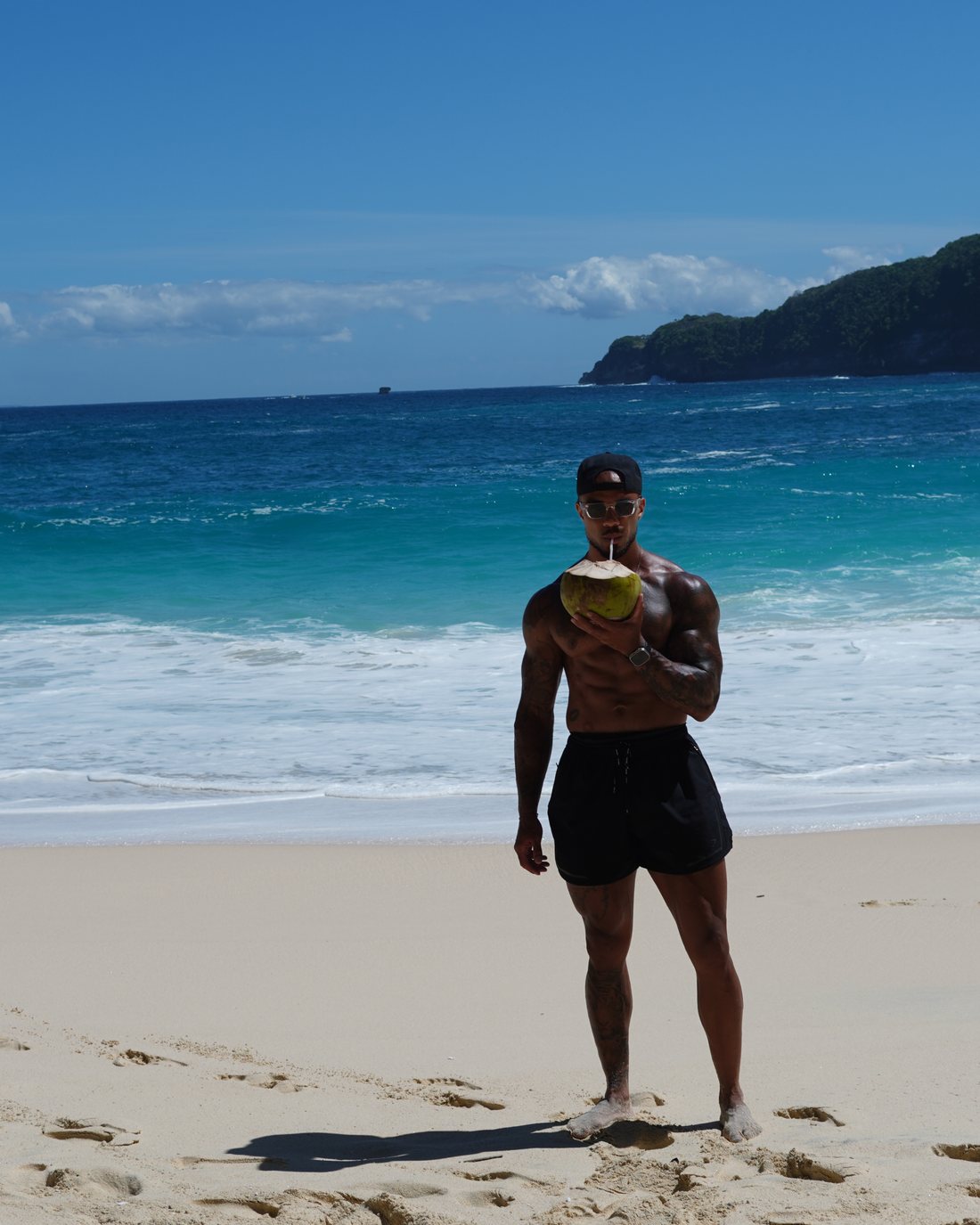 Virgil on a beach in Bali