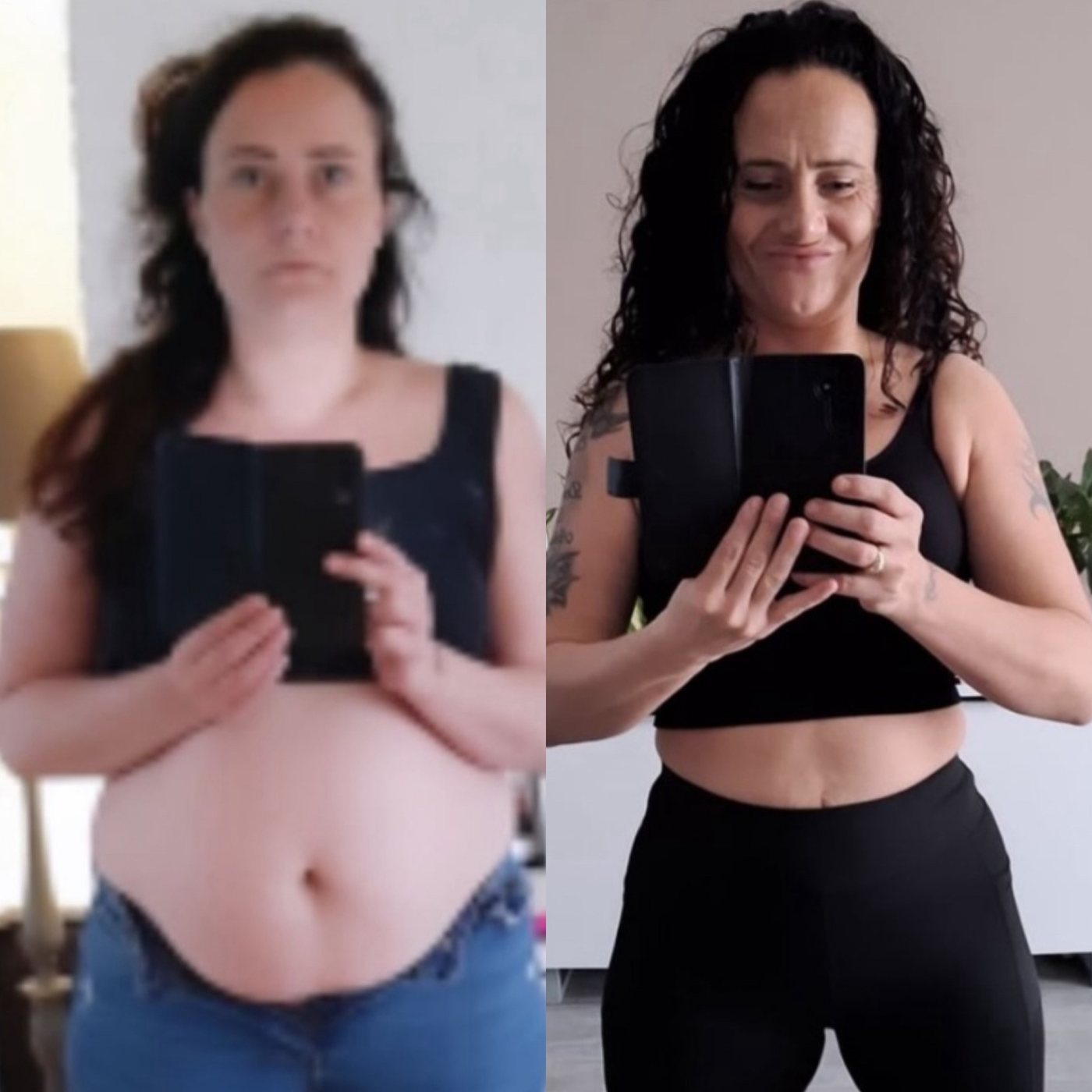 Before and after, client of Virgil