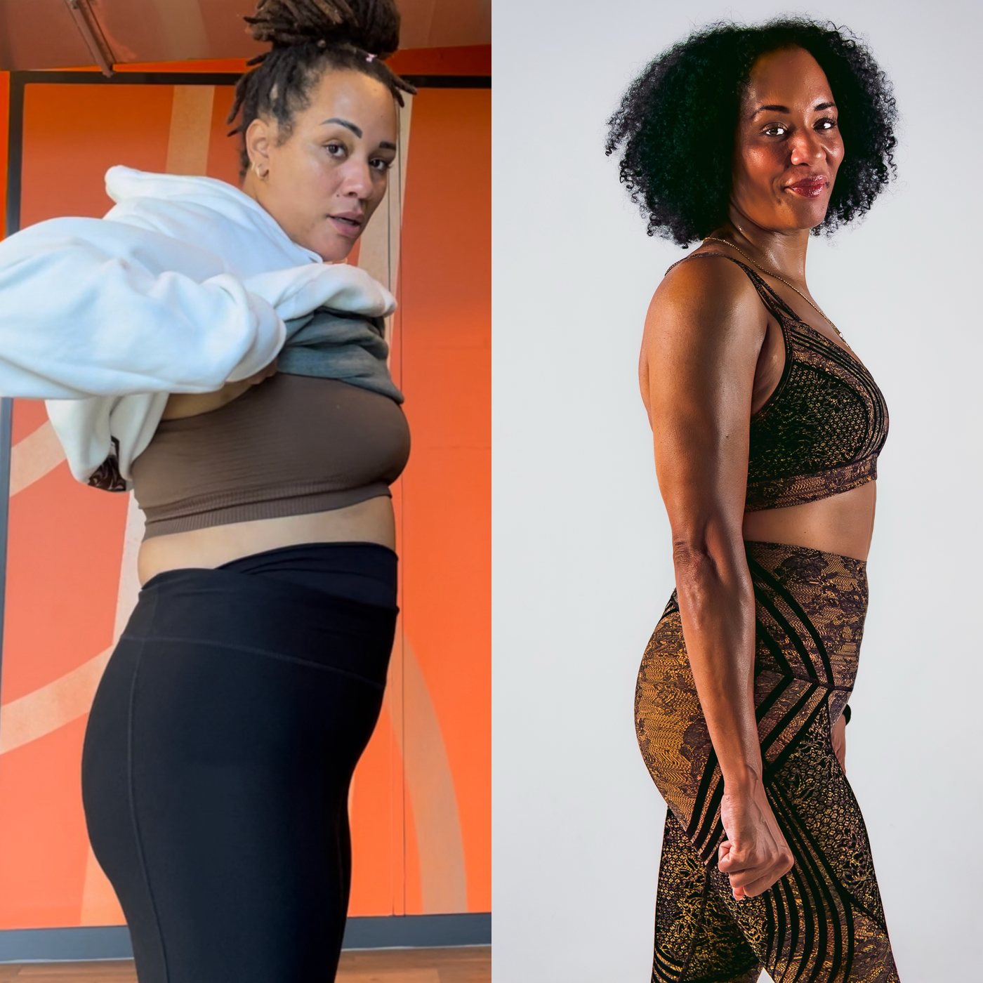 Before and after, client of Virgil